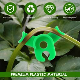 Lst Clips voor lage stress training clips, 140 stuks, plantenstamsteun, takbuiger, kunststof 90 graden plantenstamtrainer, verstelbare hoek plantenclips voor tuin boom bloem (groen, 2 maten) — thumbnail 2
