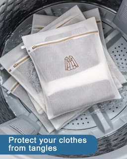 Waszak voor Wasmachine 4 Stuks, Versterkt Wasnet met Rits, Dikker Materiaal en Duurzaam, Herbruikbare Laundry Bag Kleding te Beschermen, Voor Ondergoed, Sokken en Delicate Kleding (2L + 2M) — thumbnail 5