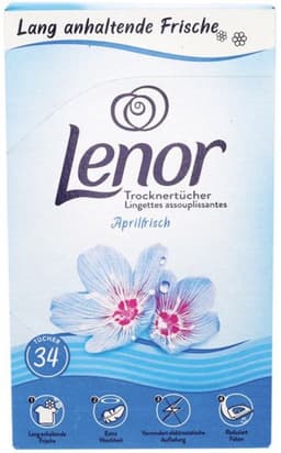 Lenor Droogtrommeldoekjes Aprilfris -3 x 34 stuks - 102 trommeldoekjes — thumbnail 3