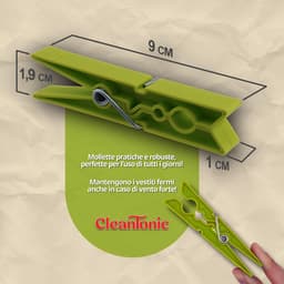 van 48 kleurrijke wasknijpers, zonbestendig, hoogwaardig hard plastic, verzinkte veer, made in EU, gemaakt in Griekenland, milieuvriendelijke doos (wit) — thumbnail 4