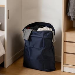 SnelShoppen - Set van 4 Waszakken, 45 x 60 cm en 60 x 90 cm, Waterdichte Waszakken voor Reizen, Camping, Vakantie, Navy Blauw, Ideaal voor Vuile Was — thumbnail 2