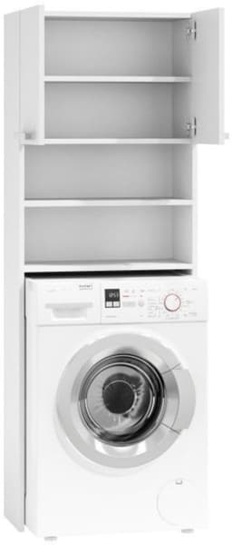Kenz® - Wasmachinekast - Wit - 181 x 63,5 x 30 cm - Ombouwkast - Drogerkast - Nis 89 cm hoog - Wasruimte - Opbergkast - Ruimtebesparend - Functioneel Meubel - Bovenkast - Wasmachine Kast — thumbnail 5