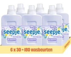 Seepje Wasverzachter Knisperfris - 180 wasbeurten - 6 x 750ML - Voordeelverpakking