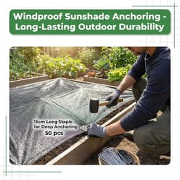 Grondankersset - Zwart - 150 x 40 mm - Verzinkt en Anti-Roest - Voor Tuin en Camping — thumbnail 3