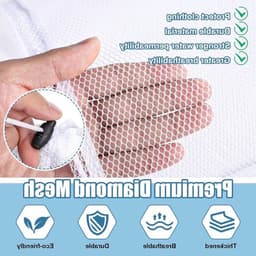 Set van 3 Kleine Wasnetjes voor Delicate Kleding met Trekkoord - Duurzame Waszakken voor Ondergoed, Sokken en Babykleding - Ideaal voor de Wasmachine en Reizen 30x40 cm — thumbnail 4