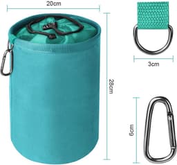 Wäscheklammerbeutel voor 150-200 Wäscheklammern, waterdicht met trekkoord - Blauw — thumbnail 4