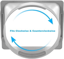 Airconditioning-adapter voor raamslang en uitlaatpijpkoppeling, aansluiting voor draagbare airconditioning en ventilatiekanalen — thumbnail 3
