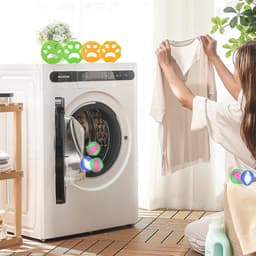 Huisdier Haarverwijderaar - Wasbal Pluizenbol - Kleding Reinigen - Verzamel Haar Automatisch - 16 Stuks - Zwart — thumbnail 4