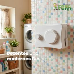 Uitschuifbare Drooglijn Voor Aan De Muur 5m – RVS-lijn 5 m, Vergrendeling, Max. 20 kg, Ruimtebesparend, ABS Behuizing, Wit — thumbnail 3