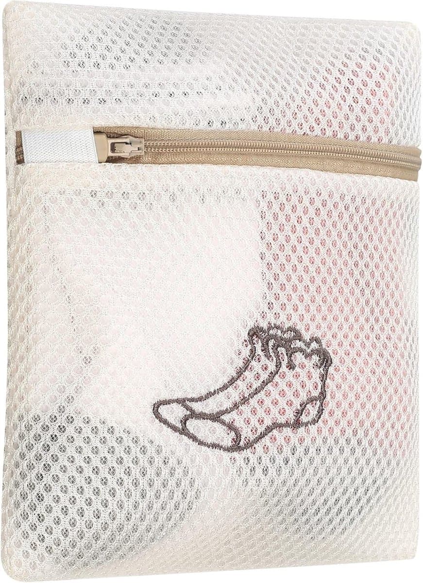 Waszakken voor de wasmachine - Ideaal voor delicate kleding, bh's, ondergoed en sokken - 18 x 20 cm met rits — afbeelding 1