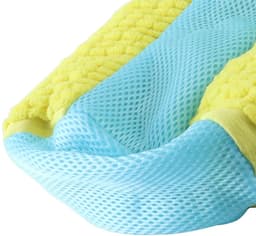 Dailygoods - 2 stuks schoenenwasmachinezakken voor droger en wasmachine, zachte vezels, 360° reiniging, herbruikbare waszak voor sneakers en tennisschoenen (geel) — thumbnail 2