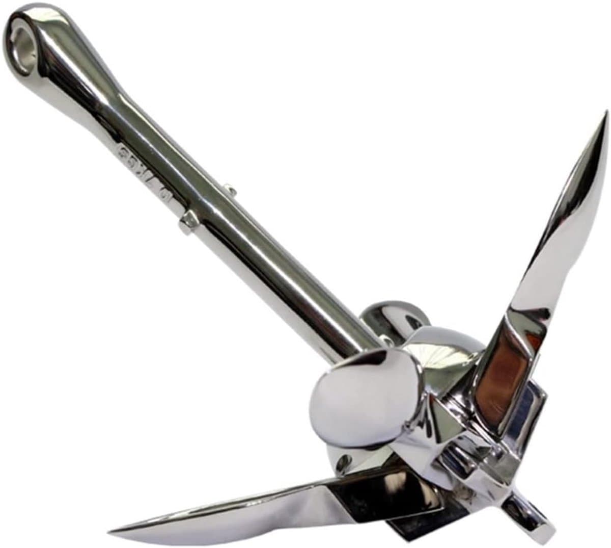 Paraplu Anker - Boot Anker - Watersport Stabiliteit - Roestvrij Staal 316 - 4 KG - Zilverkleurig — afbeelding 1