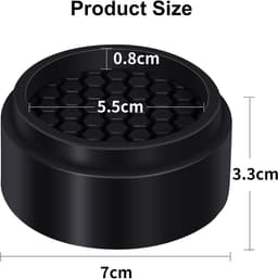 RCHYFEED Verstelbare meubelverhogers, bedverhoging, tafelverhogers, 8 stuks hoogwaardige rubberen voeten, schokdempers, bedverhogers, sofaverhogers, meubelverhogers rond 1", 2" of 3" voor meubels — thumbnail 5