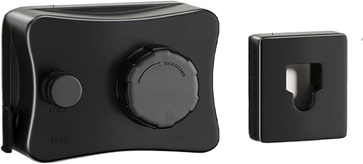 Intrekbare waslijn - Wand waslijn - Ruimte besparen - Vergrendelingsmechanisme - 51 meter - Zwart — afbeelding 1