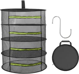Dailygoods- Kruidendroogrek 4-laags - Opvouwbaar Droognet - Duurzaam Netstof - Voor Kruiden/Bloemen - Ideaal voor Tuinders - Stabiliteit bij Volledige Belasting - Planten Droger — thumbnail 1
