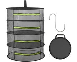 Dailygoods- Kruidendroogrek 4-laags - Opvouwbaar Droognet - Duurzaam Netstof - Voor Kruiden/Bloemen - Ideaal voor Tuinders - Stabiliteit bij Volledige Belasting - Planten Droger