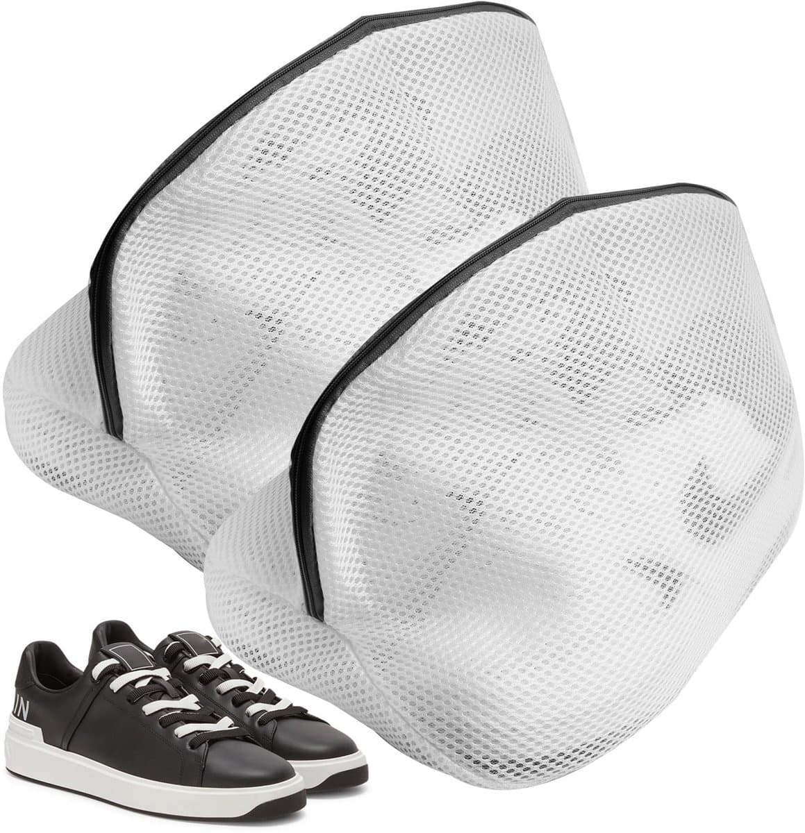 Dailygoods- Wasmachineschoenwaszakken - Herbruikbare Wasnetten - Dubbellaags Gaas - Universele Maat 24x24x40 cm - Bescherming voor Schoenen - Robuust Polyestermateriaal - Waszak — afbeelding 1