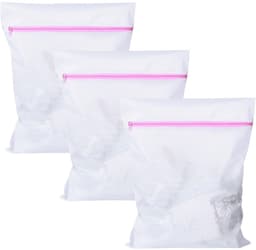 Dailygoods- Wasnetten 3 Stuks - Fijnmazige Waszak - Herbruikbare Netwaszak - Ritssluiting - 50 cm x 60 cm - Beschermt Kleding tegen Schade — thumbnail 1