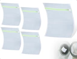 Dailygoods- Waszakken Herbruikbaar - Set van 4 - Polyester Mesh - Antikreuk - Lichtgewicht - Ideaal voor Reis en Activiteiten - Wasnet — thumbnail 1