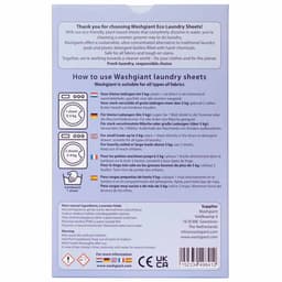 Washgiant Wasstrips Lavender Fields – Frisse Lavendelgeur – Wasmiddeldoekjes – Microplasticvrij Wasmiddel – 44 Wasbeurten — thumbnail 2