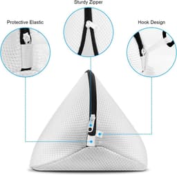 Duurzame Wasnetten voor Kleding en Schoenen met Sterke Ritsen, Ideaal voor Wasmachine en Opberging van Sokken en Bh's — thumbnail 2