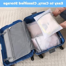 Klein wasnet met verborgen ritssluiting, 8-delige set voor delicate was, ideaal voor overhemden, T-shirts en ondergoed, 40x30cm mesh waszakken met rits — thumbnail 2