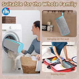 Waszak voor Schoenen - 2-in-1 Schoenwaszak met Dubbele Rits, 360° Reiniging, Herbruikbaar en Ideaal voor de Wasmachine — thumbnail 3
