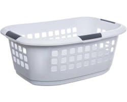 Wasmand, 51 l, wit en grijs