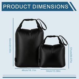 Reiswaszak van 70D nylon, waterdicht en vuilafstotend, ideaal voor kamperen en verhuizing, 34 x 51 cm — thumbnail 4