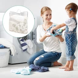 Waszak voor op reis met handgrepen - 4 stuks, 50 x 60 cm, herbruikbare waszakken voor delicate kleding, ondergoed en blouses — thumbnail 3