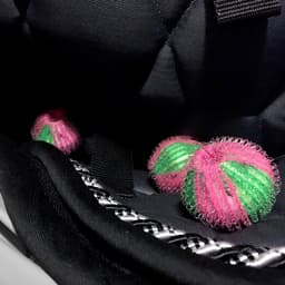 SnelShoppen - Wasballen, Pluisballen, Lintballen, Herbruikbare Wasballen tegen Dierharen en Pluis, Groen/Roze, Polypropyleen, Set van 2 — thumbnail 2