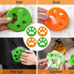 SnelShoppen - Lint Balls voor de Wasmachine - Wasballen voor Effectieve Reiniging, Preventie van Klitten, Wasgoed Bescherming, Herbruikbaar, Eenvoudig — thumbnail 2