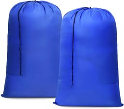 SnelShoppen - Waszak met Sluiting - Handige en Duurzame Waszak - Ideaal voor Thuis, Campings, en Kinderen - Verstevigd Materiaal - Grijs, 60L — thumbnail 1