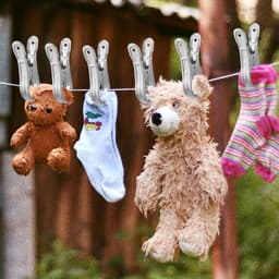 SnelShoppen - 24 Stuks RVS Towel Clips 12 cm - Sterke Klemmen voor Strandhanddoek, Badhanddoek, Bedlinnen, Vloerkleed en Dikke Kleding - Multifunction — thumbnail 2