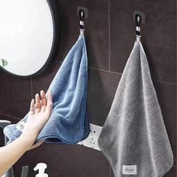 SnelShoppen - 4 Pack Zwarte Handdoek Clips - Handdoek Hangers voor Badkamer - Geen Naaien Nodig - Ideaal voor Thuis, Camping en Feestjes - 13x2.5 cm — thumbnail 5