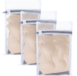 Dailygoods - Waszak - Netwaszakken - Ideaal voor delicate was - 30x20 cm en 40x30 cm - Polyester - Geschikt voor ondergoed en babykleding - 4 stuks — thumbnail 1