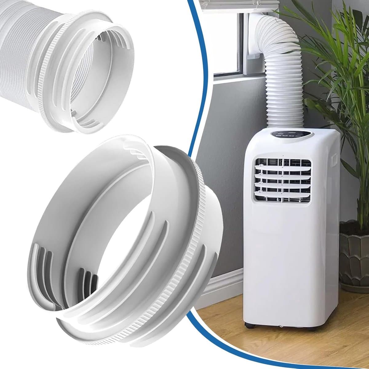 Aansluiting afvoerslang airconditioner - 130 mm/150 mm - verbindingsstuk - aansluiting afvoerslang - Airconditioning afvoerslangadapter — afbeelding 1