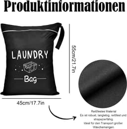 Reiswaszakken - Polyester - Waterdicht - Ruim 55 x 45 cm - Voor Reizen en Fitness — thumbnail 5