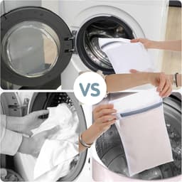 SnelShoppen - 4 stuks netwaszakken voor wasmachine 30 x 20 cm, waszak voor ondergoed, lingerie, sokken met veilige ritssluiting, duurzame polyester wa — thumbnail 2
