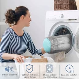 Multifunctionele Waszak voor Schoenen - Herbruikbare Bescherming voor Alle Schoenen en Wasmachine (Grijs) — thumbnail 3