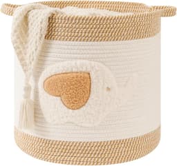 SnelShoppen - Grote Opbergmanden voor Woonkamer Decor, Speelgoedmanden, Gevlochten Katoenen Touw, Opbergmand voor Kinderen, Hondenspeelgoed Organizer, — thumbnail 1
