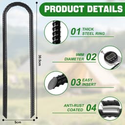 Omgoods - Set van 8 Stormbestendige Grondankers 30 cm — thumbnail 3