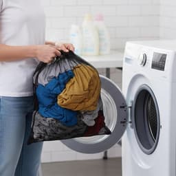 SnelShoppen - 2 x Waszakken voor Wasnet 70 x 90 cm Grote Waszakken met Koord Herbruikbaar voor Wasmachine, Jas, Beddengoed, Ondergoed en Kleding — thumbnail 3