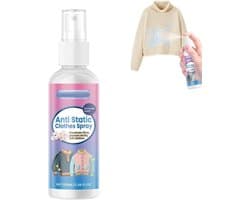 Antistatische spray 100 ml voor kleding en textiel - Vermindert statische elektriciteit en verwijdert kledingstatica in auto en huis