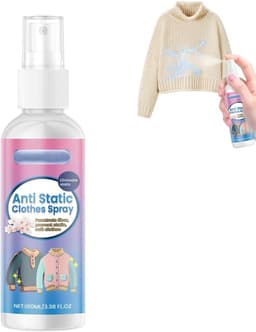 Antistatische spray 100 ml voor kleding en textiel - Vermindert statische elektriciteit en verwijdert kledingstatica in auto en huis — thumbnail 1