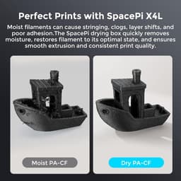 Filament Droger - Spoelen Droger - 3D Printen Onderhouden - Vier Spoelen Capaciteit - 45 cm Breed - Grijs — thumbnail 2