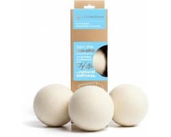 Wasdroger ballen XL - Natuurlijke wol - Vermindert statische lading - Versnelt het drogen - SnelShoppen