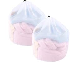 SnelShoppen - 2 x Wasnetten voor Wasmachine 40 x 30 cm, Herbruikbare Waszakken voor Ondergoed, Babykleding, Sokken, Duurzaam en Scheurvast Polyester