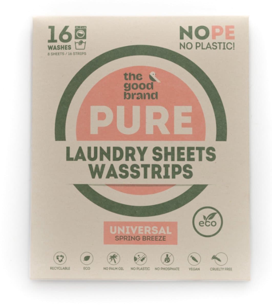 The Good Brand - Wasstrips Spring Breeze - 16 wasbeurten - reisverpakking — afbeelding 1