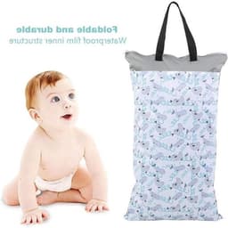 Grote Hangende Waszak, Herbruikbare Opbergzak voor Vochtige en Droge Kleding, Ideaal voor Huishoudelijk Gebruik en Organisatie — thumbnail 4